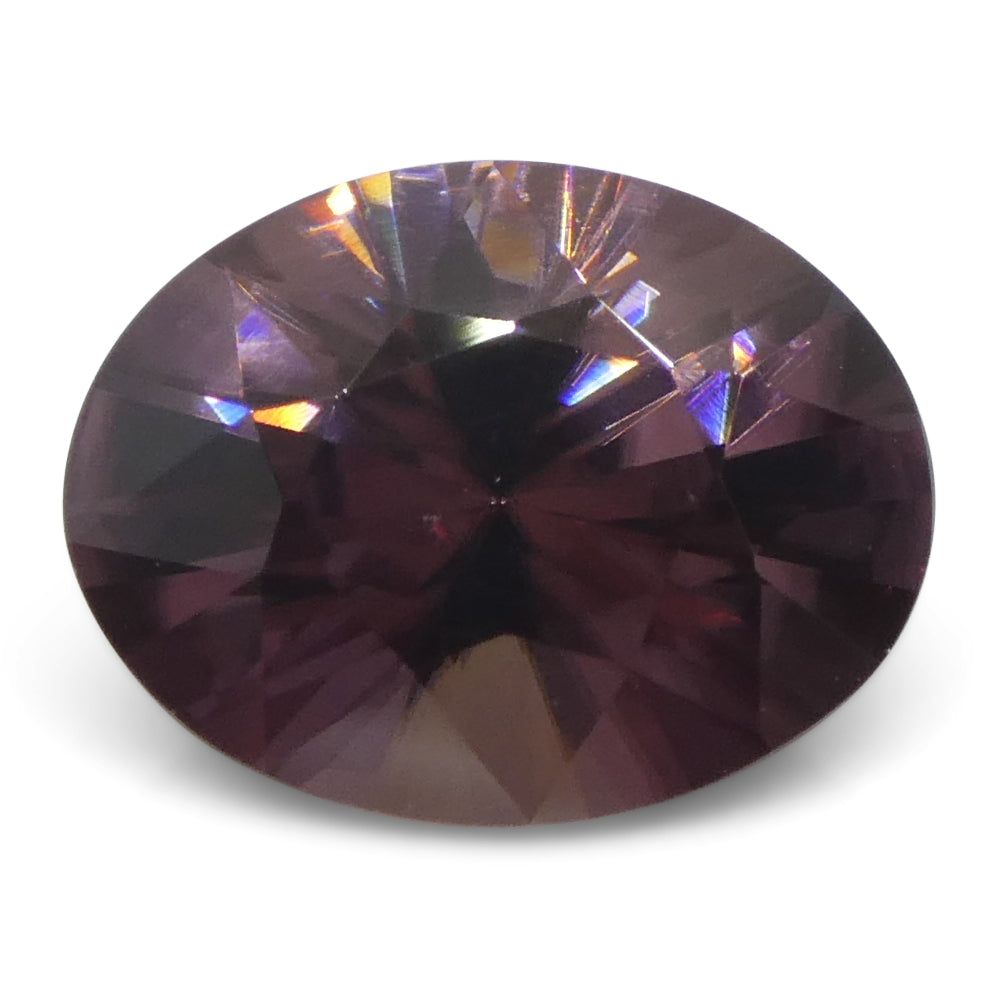 1.65ct Natural Earth Mined Oval Master Brilliant Cut Pink Zircon from Sri Lanka - Skyjems Wholesale Gemstones
