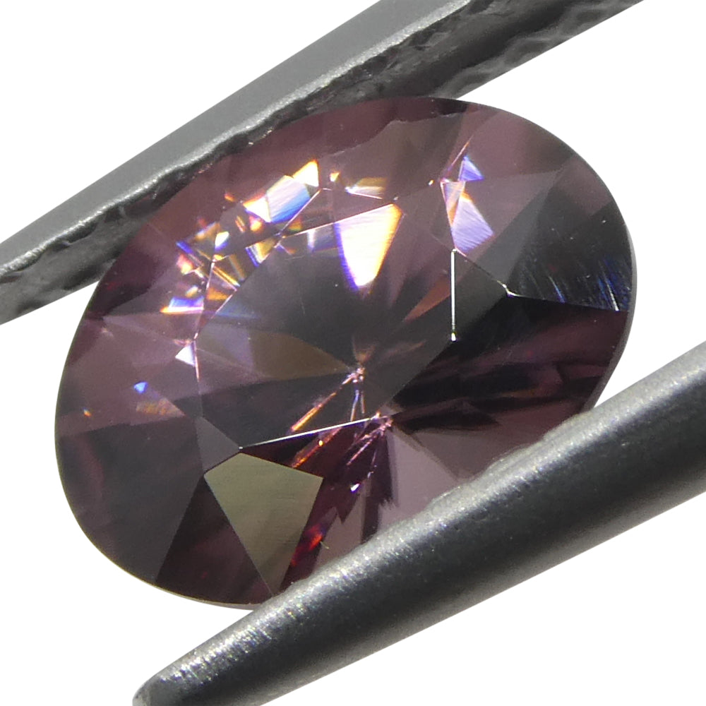 1.65ct Natural Earth Mined Oval Master Brilliant Cut Pink Zircon from Sri Lanka - Skyjems Wholesale Gemstones