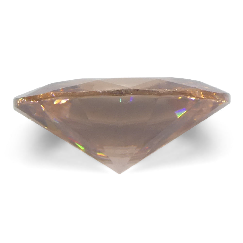 2.31ct Natural Earth Mined Oval Master Brilliant Cut Orange-Pink Zircon from Sri Lanka - Skyjems Wholesale Gemstones