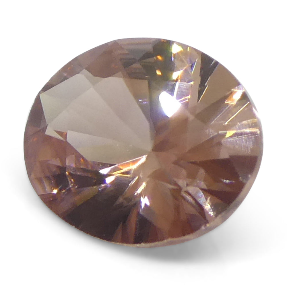 1.86ct Natural Earth Mined Oval Master Brilliant Cut Pink Zircon from Sri Lanka - Skyjems Wholesale Gemstones