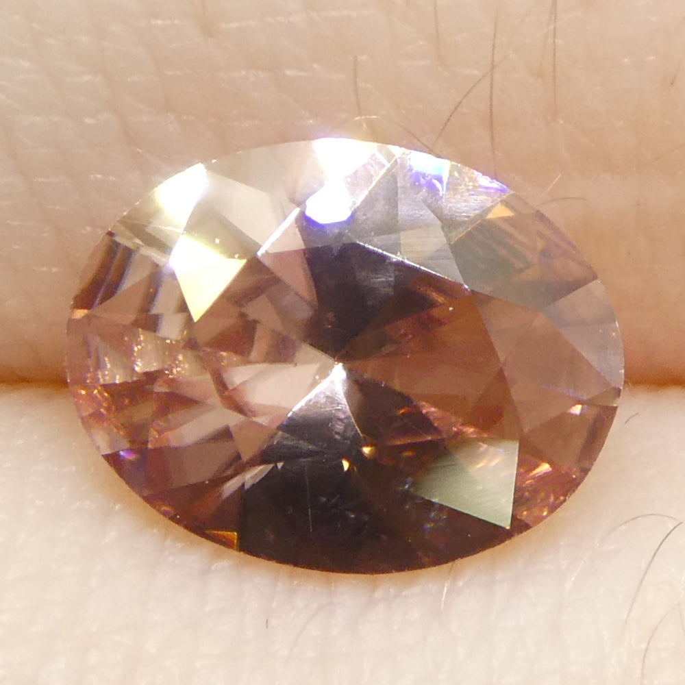 1.86ct Natural Earth Mined Oval Master Brilliant Cut Pink Zircon from Sri Lanka - Skyjems Wholesale Gemstones