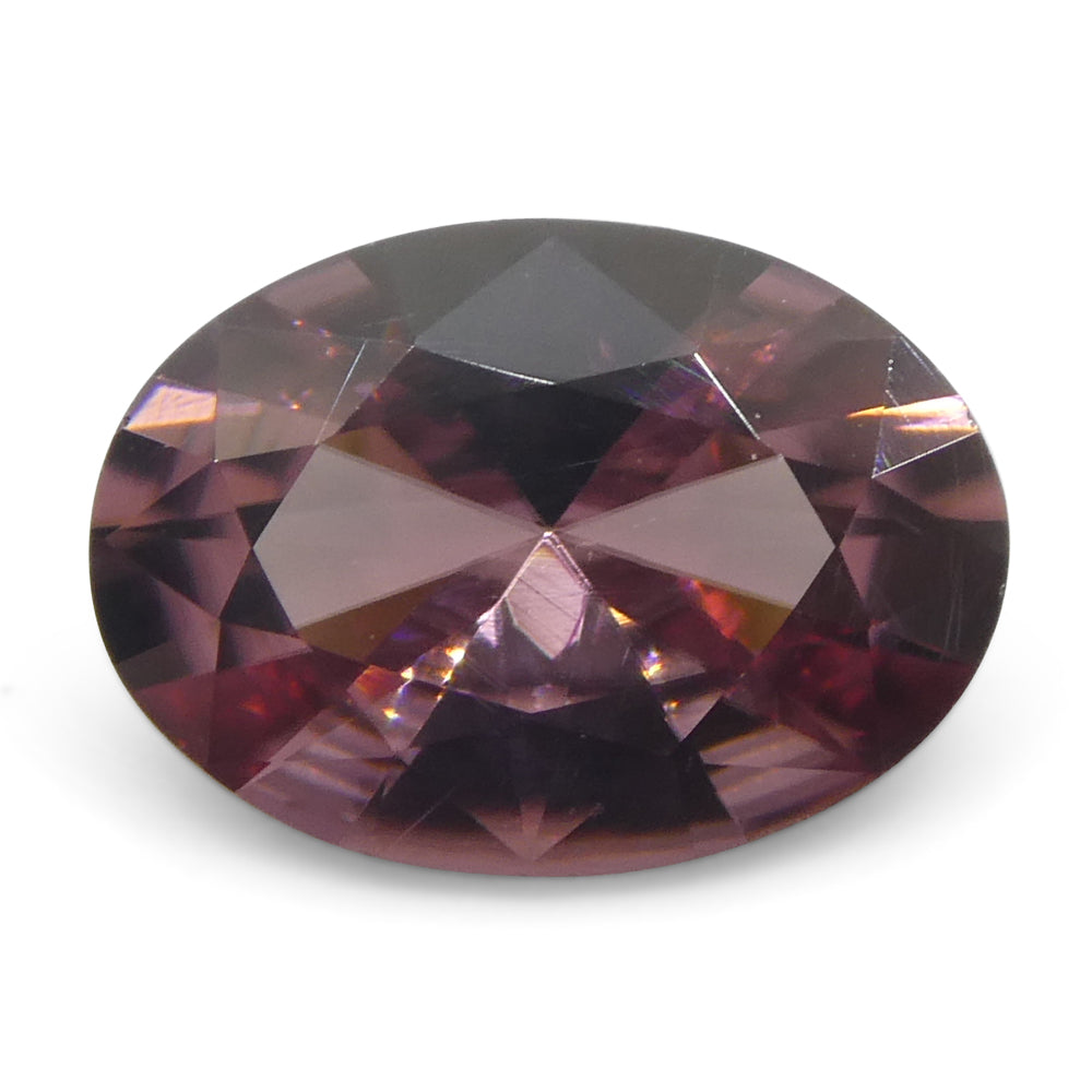 0.95ct Pink Zircon Oval Brilliant Cut Gemstone from Sri Lanka by SkyJems, Natural Earth-Mined Collector's Gem