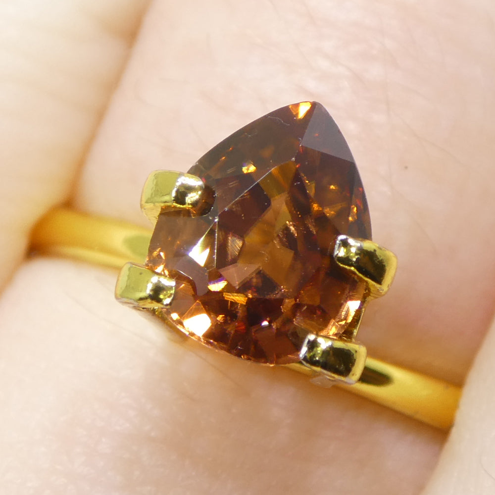 2.08ct Natural Earth Mined Pear Master Brilliant Cut Orange Zircon from Sri Lanka - Skyjems Wholesale Gemstones