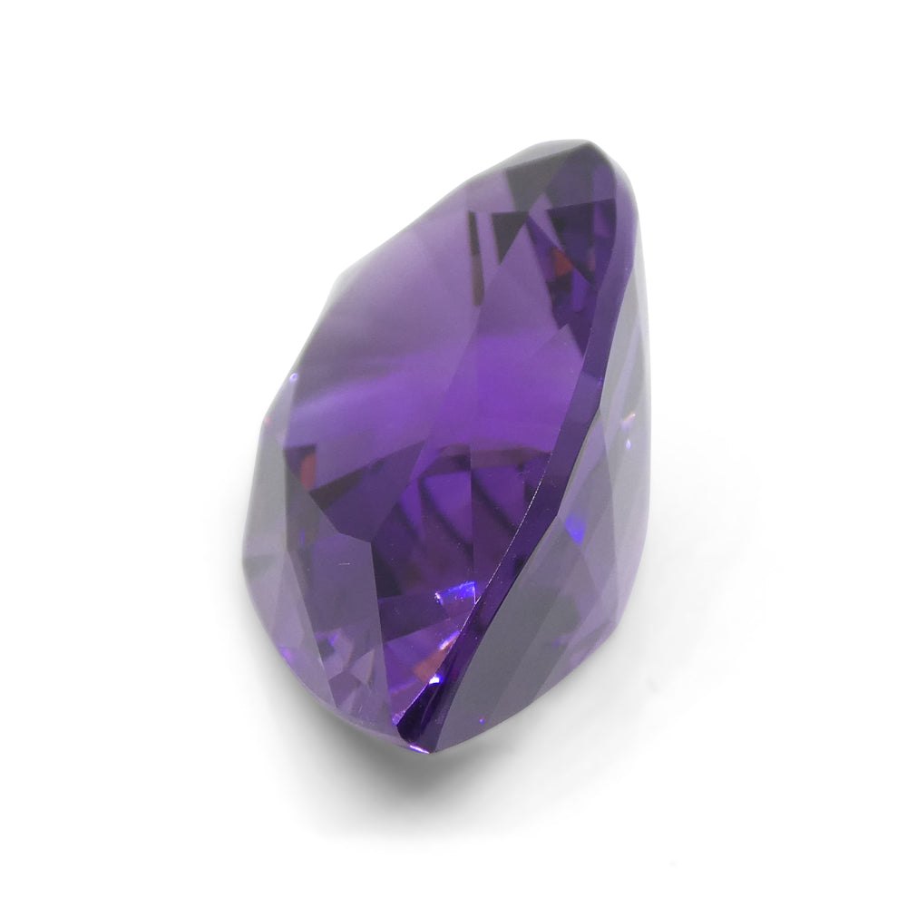 22.11 carat pear-cut purple Amethyst from Uruguay, premium gemstone by SkyJems Canadian gem specialists