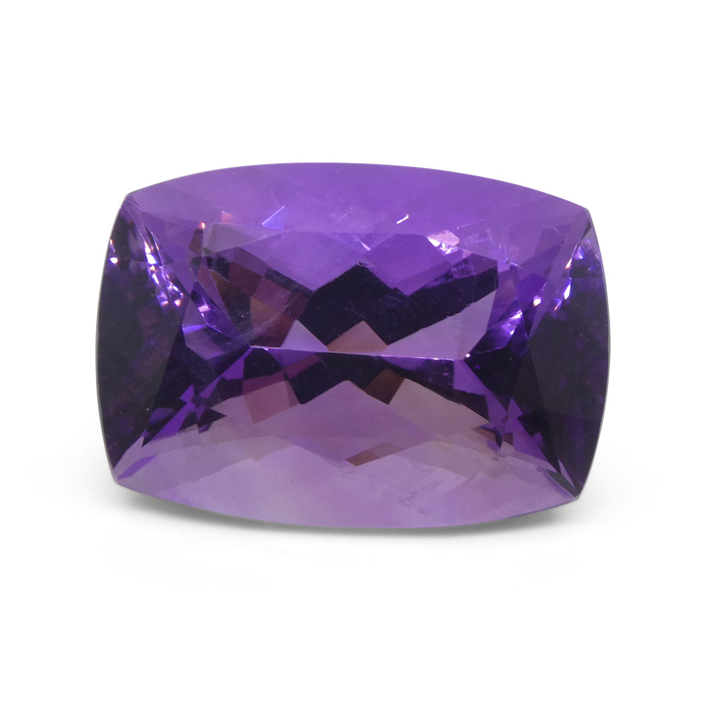 41.54ct Uruguayan Purple Amethyst Cushion Cut Gemstone from SkyJems Canadian Fine Gem Specialists