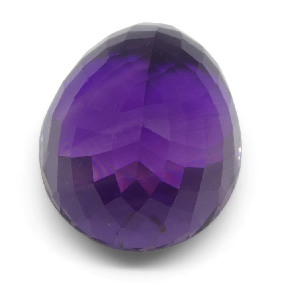 20.6 ct Oval Purple Amethyst from Brazil, premium unheated gemstone by SkyJems Canadian gem specialists