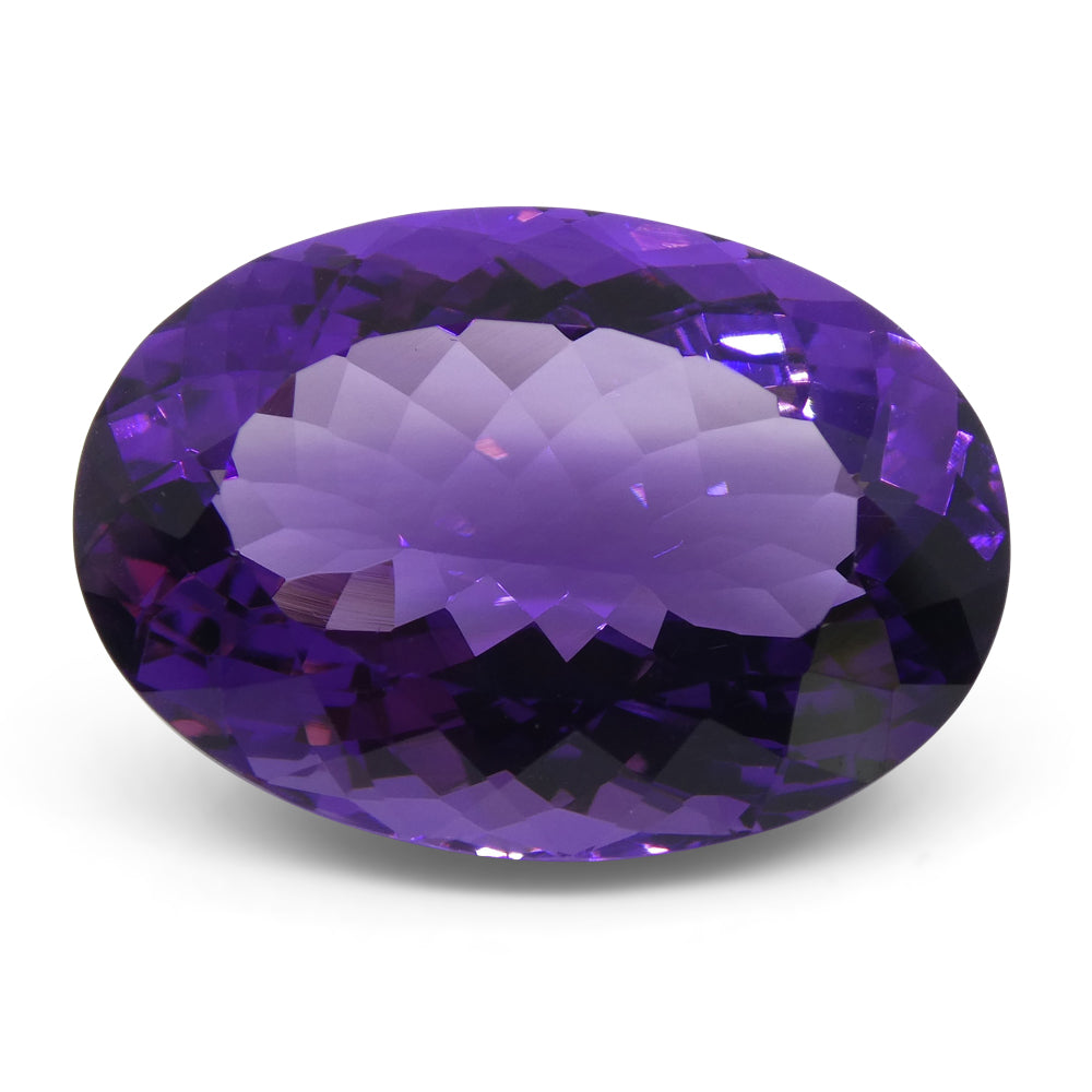 19.79 ct Oval Purple Amethyst from Brazil, premium unheated gemstone by SkyJems Canadian gem specialists