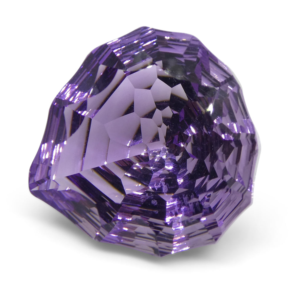 12.09ct Brazilian Purple Pear Amethyst Fantasy Cut, rare gem from SkyJems Canadian gemstone collection