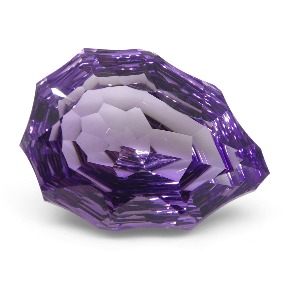 SkyJems 14ct Brazilian Purple Pear Amethyst Hypatia Fantasy Cut Precision Gemstone for Jewelry Collectors