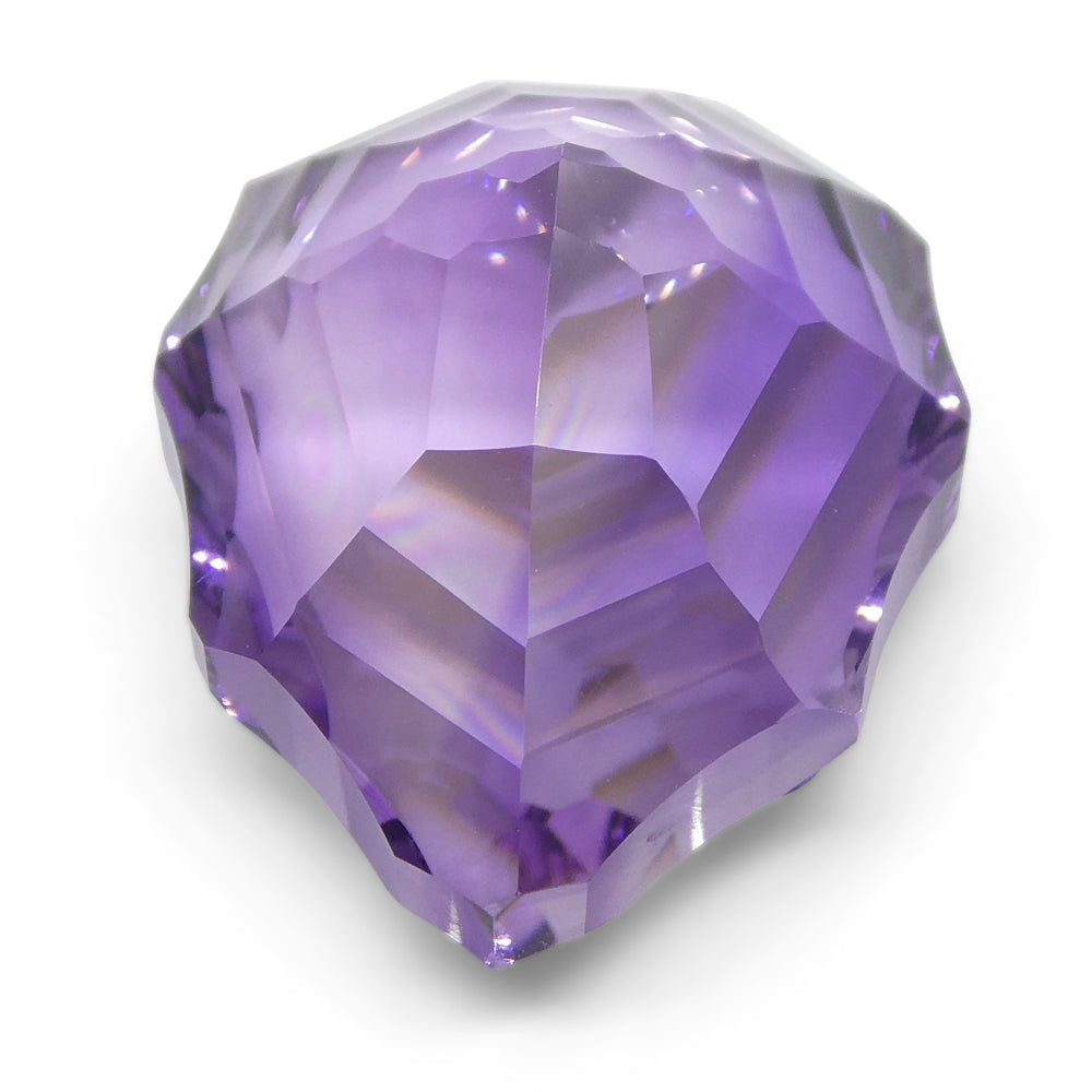 SkyJems 14ct Pear Amethyst Hypatia Fantasy Cut - Vibrant Purple Brazilian Gemstone for Jewelry Collectors