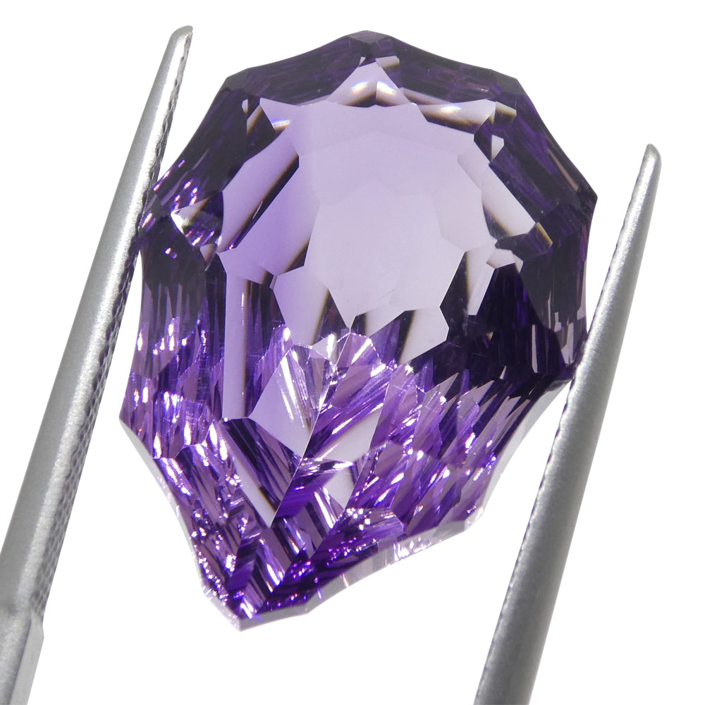 SkyJems 14ct Pear Brazilian Purple Amethyst Hypatia Fantasy Cut Gemstone for Jewelry Collectors
