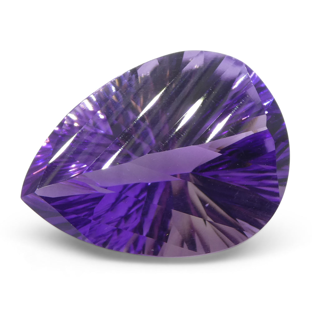 13.30ct Purple Brazilian Pear Amethyst 'Gloria' Fantasy Cut Gemstone by SkyJems Canadian Gem Experts