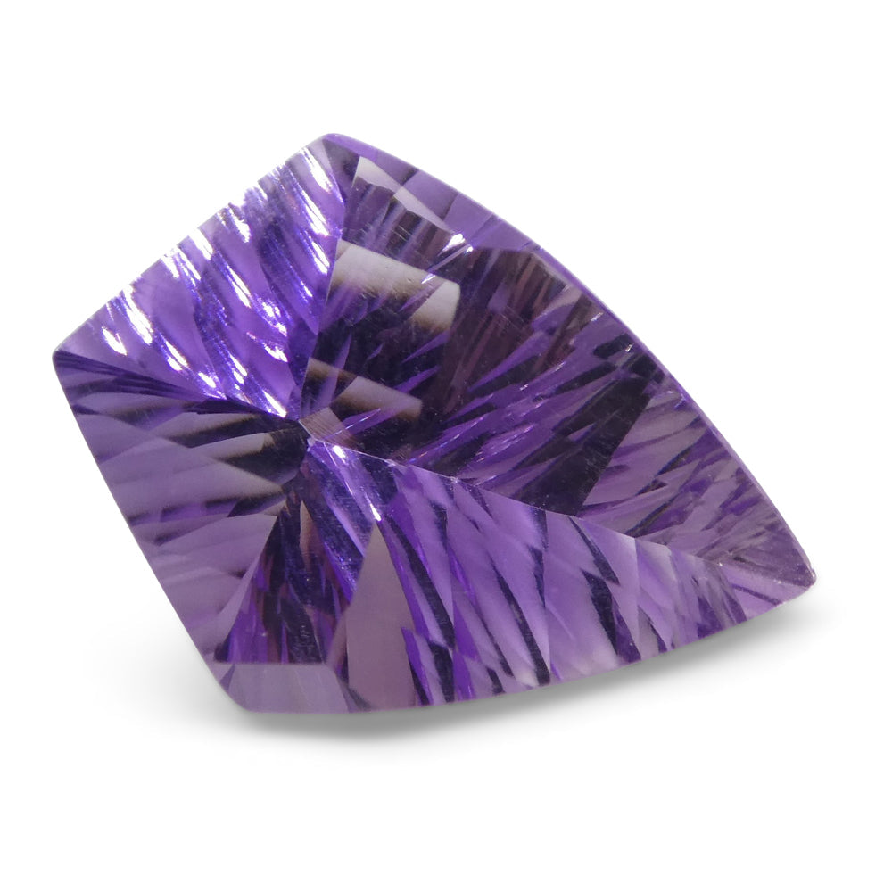 SkyJems 7ct Purple Shield Amethyst from Brazil, elegant Fantasy/Fancy Cut gemstone for fine jewelry collectors