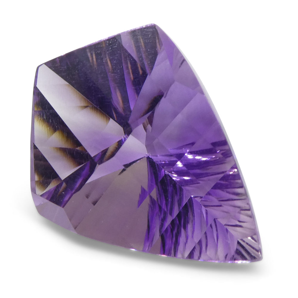 SkyJems 7ct Purple Shield Amethyst from Brazil, elegant Fantasy/Fancy Cut gemstone for fine jewelry collectors