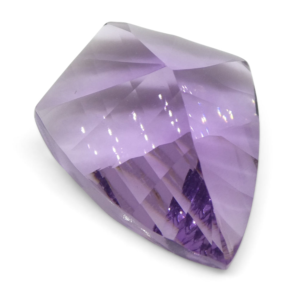 SkyJems 10ct Shield Amethyst Eleanor Fantasy Cut, rich purple Brazilian gemstone for fine jewelry collectors
