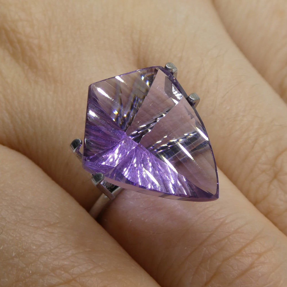 SkyJems 10ct Shield Amethyst Eleanor Fantasy Cut, rich purple Brazilian gemstone from premier Canadian gem collection
