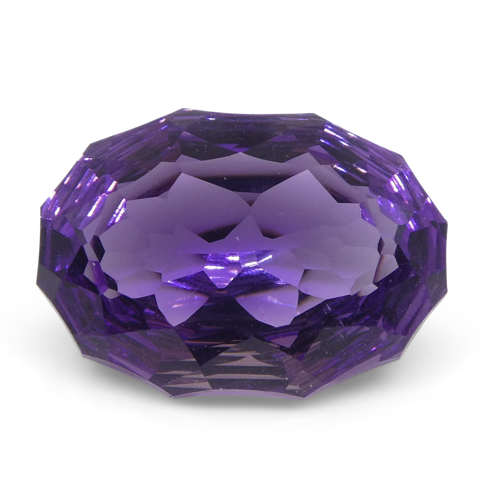 SkyJems 14ct Oval Purple Amethyst from Brazil, Fantasy/Fancy Cut Matching Gemstone Pair, Precision Wholesale Set