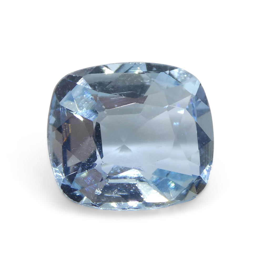 3.01ct Brazilian Blue Aquamarine Cushion Gemstone from SkyJems Rare Gem Collection