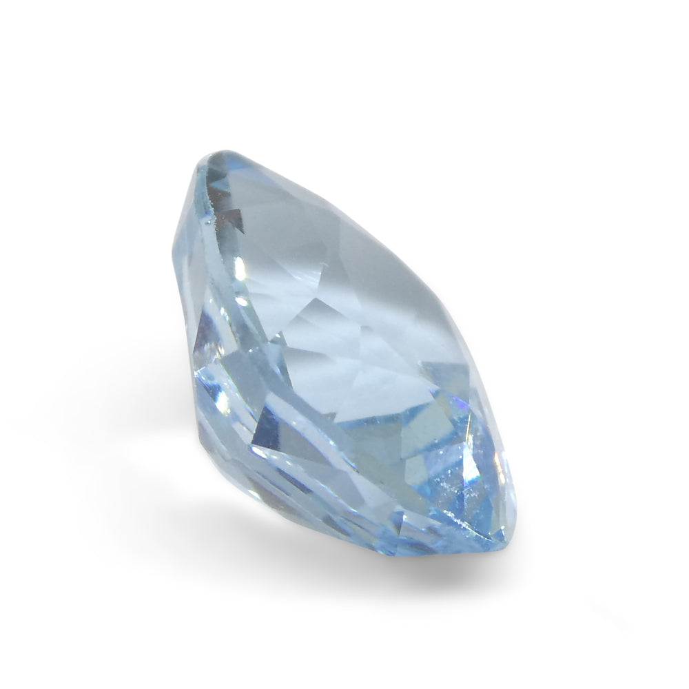 3.01ct Brazilian Blue Aquamarine Cushion Cut Gemstone from SkyJems Rare Gem Collection