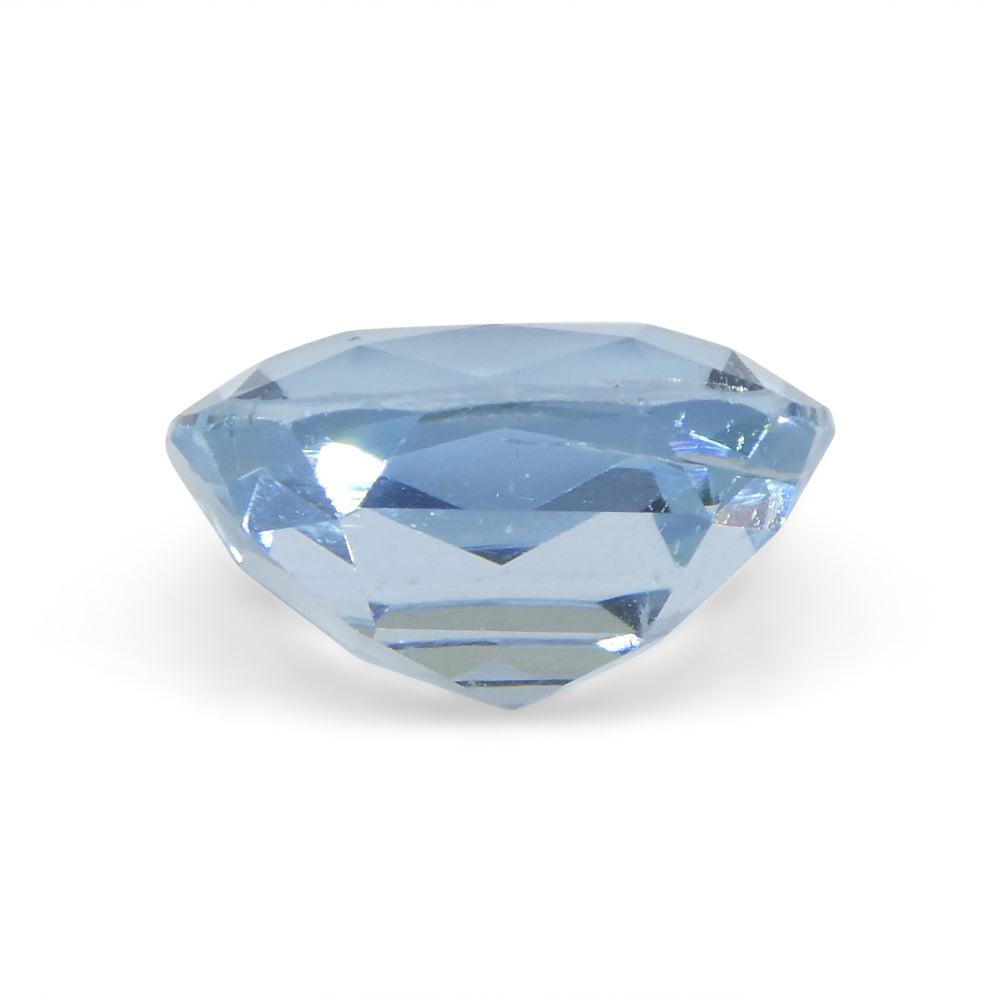 Stunning 3.6ct Brazilian Blue Aquamarine Cushion Gemstone from SkyJems' Premium Colored Stone Collection