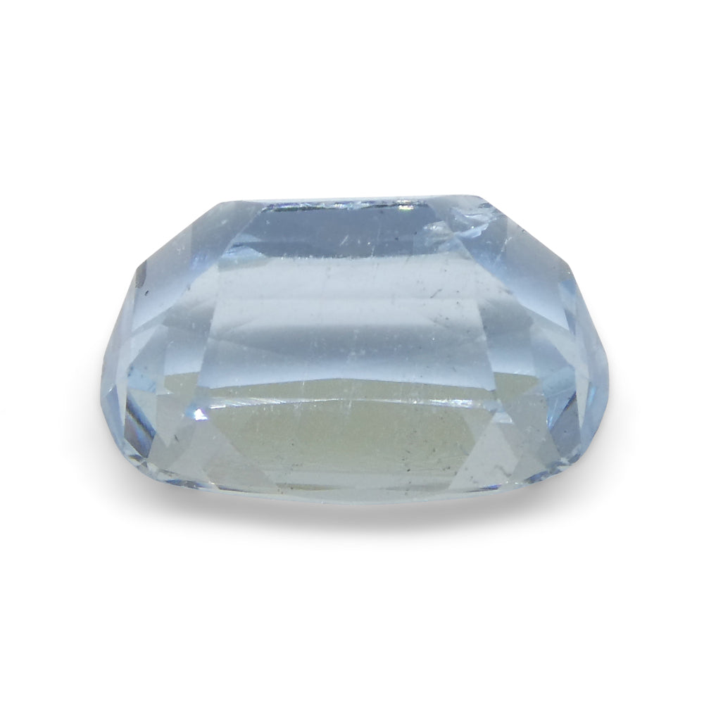 SkyJems 3.54ct Brazilian Blue Aquamarine Cushion Cut Gemstone - Rare Beryl from Brazil's Finest Mines