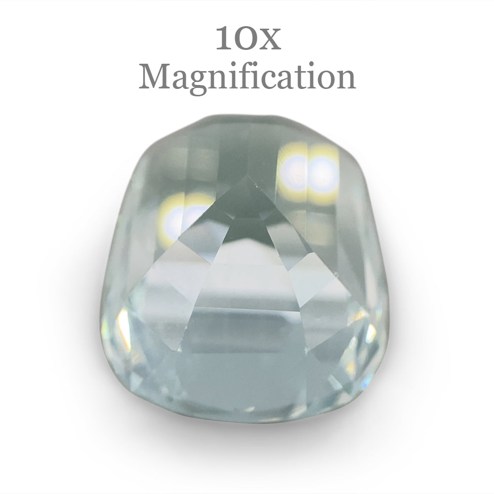 Aquamarine 9.54 cts 13.90 x 11.59 x 9.17 mm Cushion Blue $1530