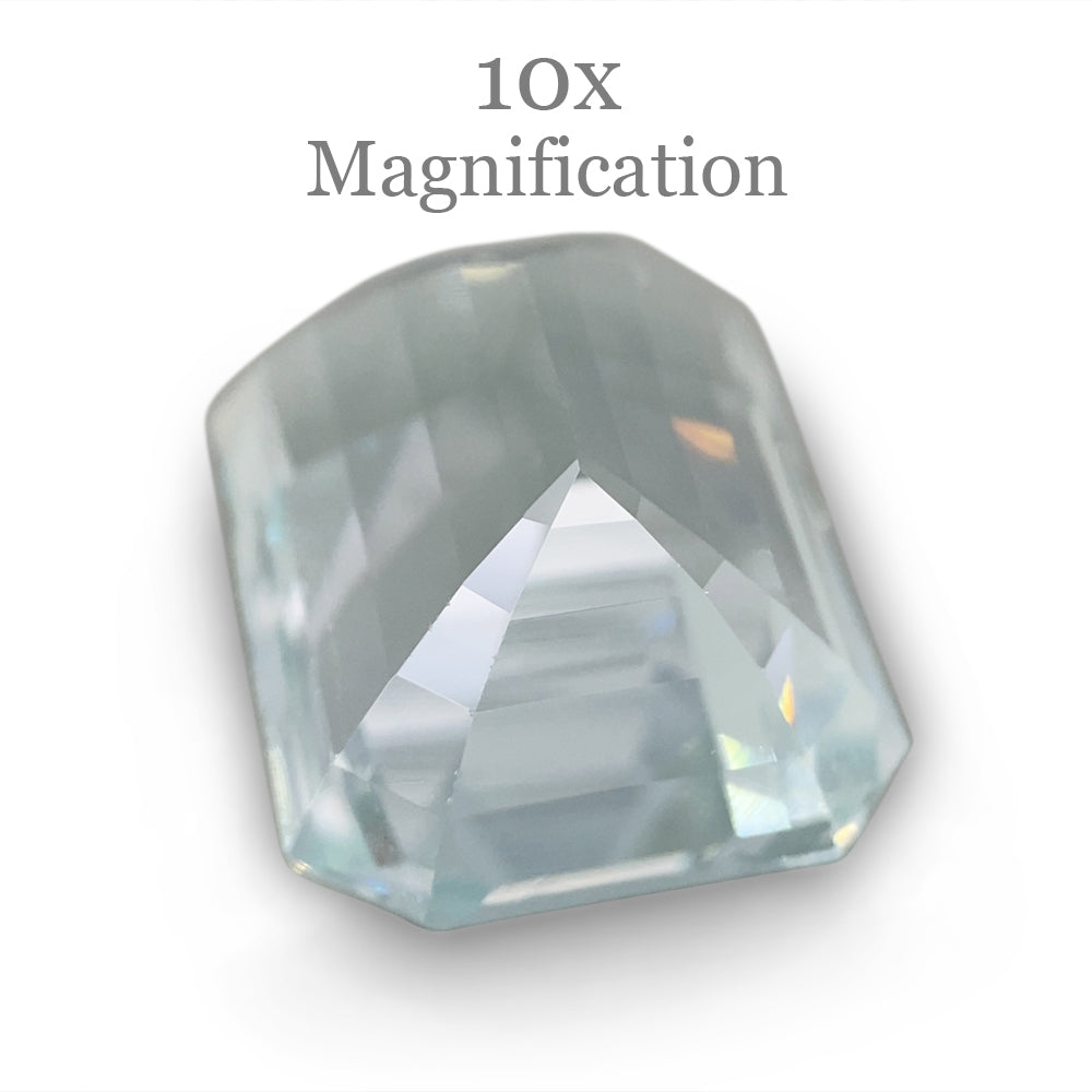 Aquamarine 11.32 cts 14.99 x 11.96 x 8.97 mm Emerald Cut Blue $1820