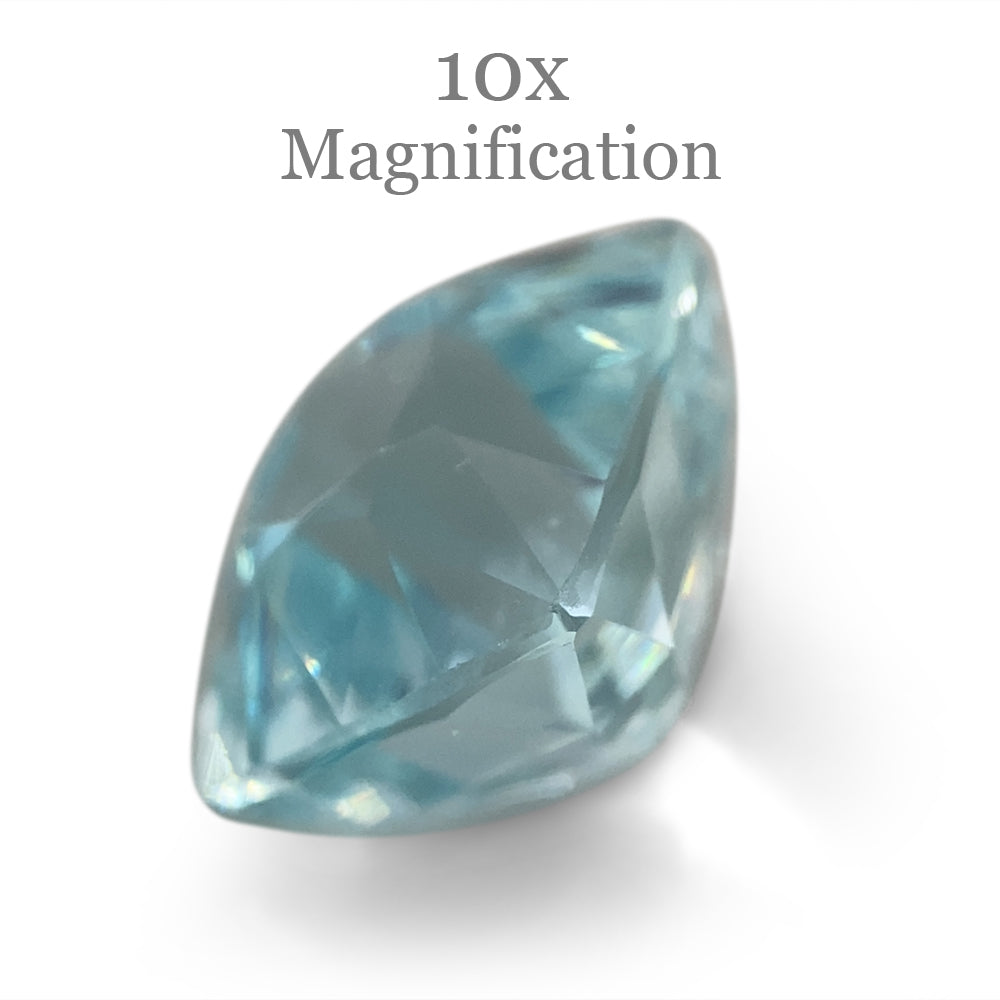 5.43ct Brazilian Cushion-Cut Aquamarine with Soft Blue Hues, Unheated Beryl Gemstone by SkyJems Canada