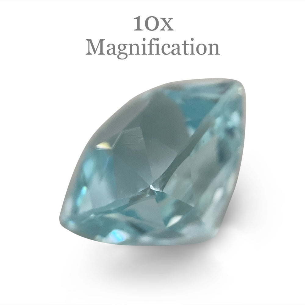 5.43ct Brazilian Cushion-Cut Blue Aquamarine Gemstone from SkyJems' Premium Beryl Collection