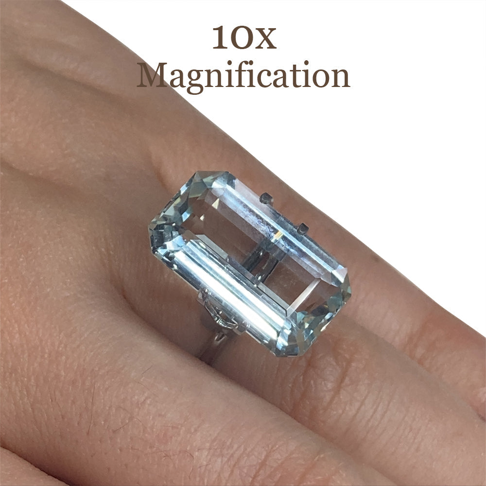 13.18ct Emerald Cut Aquamarine - Skyjems Wholesale Gemstones