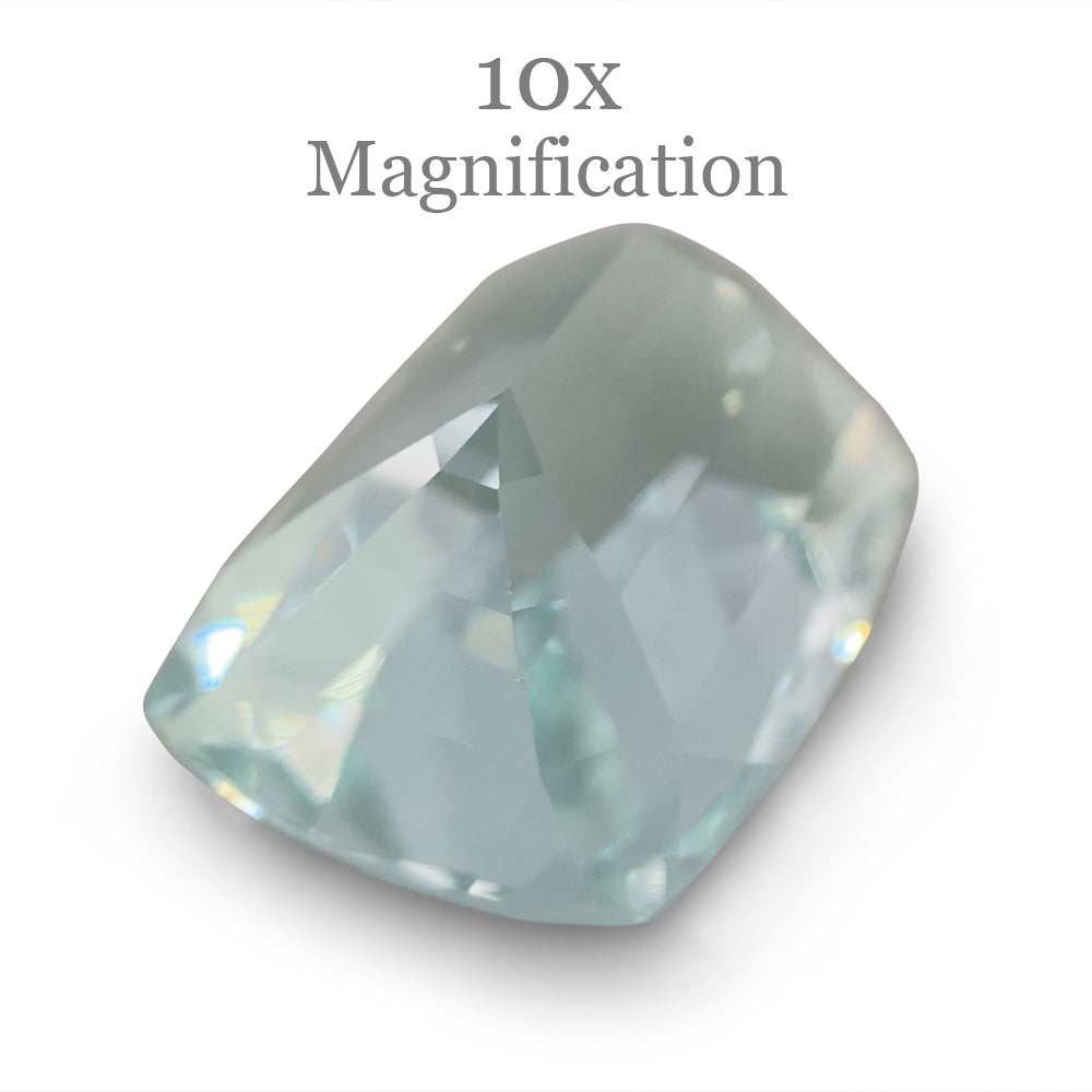 16.1ct Brazilian Cushion-Cut Aquamarine in Blue, Unheated Beryl Gemstone from SkyJems Canada