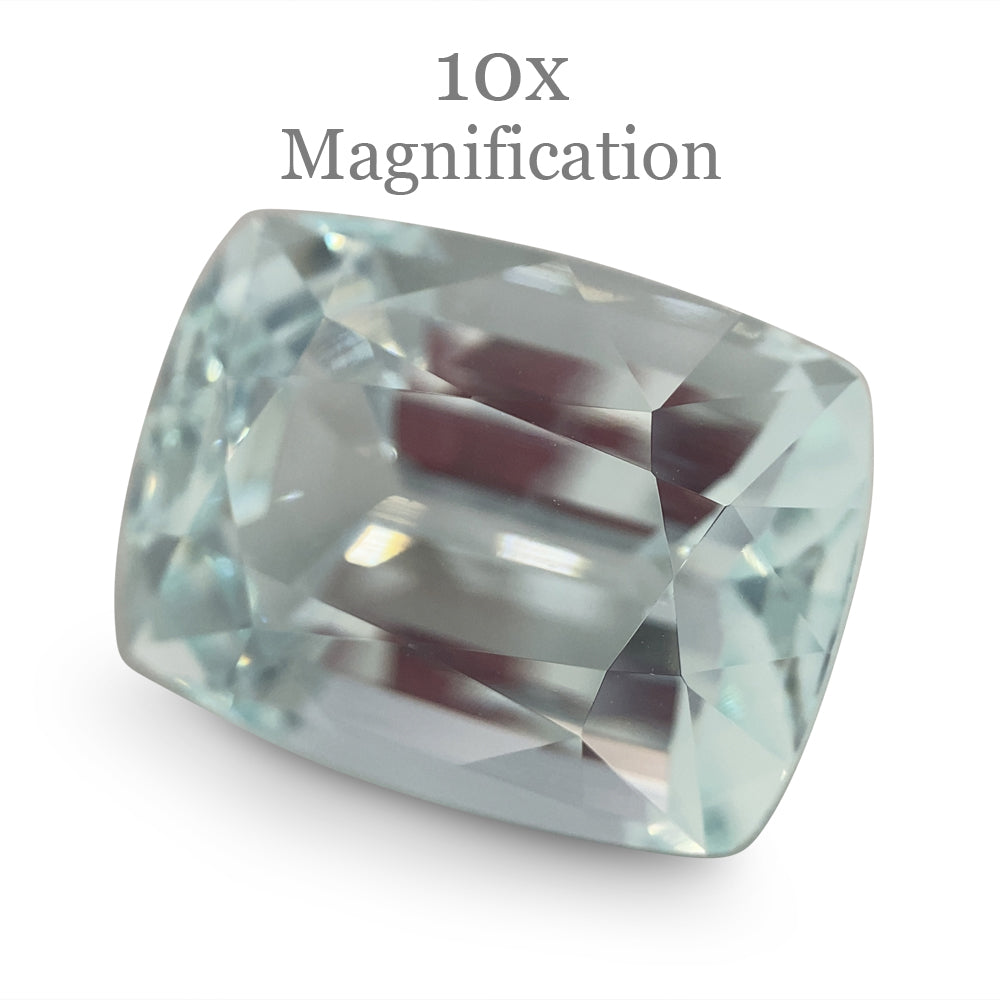 16.1ct Brazilian Cushion Aquamarine, light blue beryl gemstone from SkyJems' premium unheated gem collection