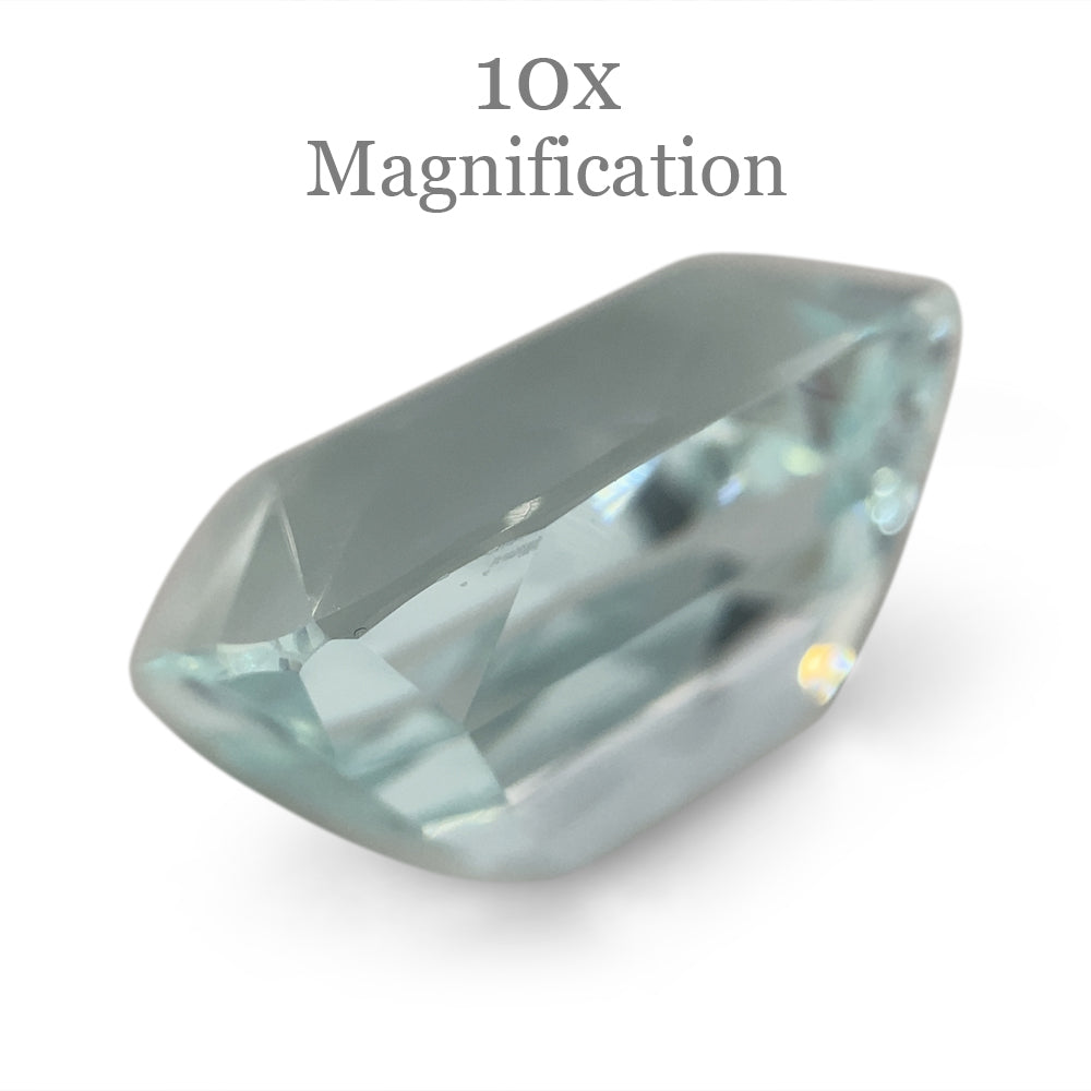 16.1ct Brazilian Cushion-Cut Aquamarine in Soft Blue, Unheated Beryl Gemstone by SkyJems Canada
