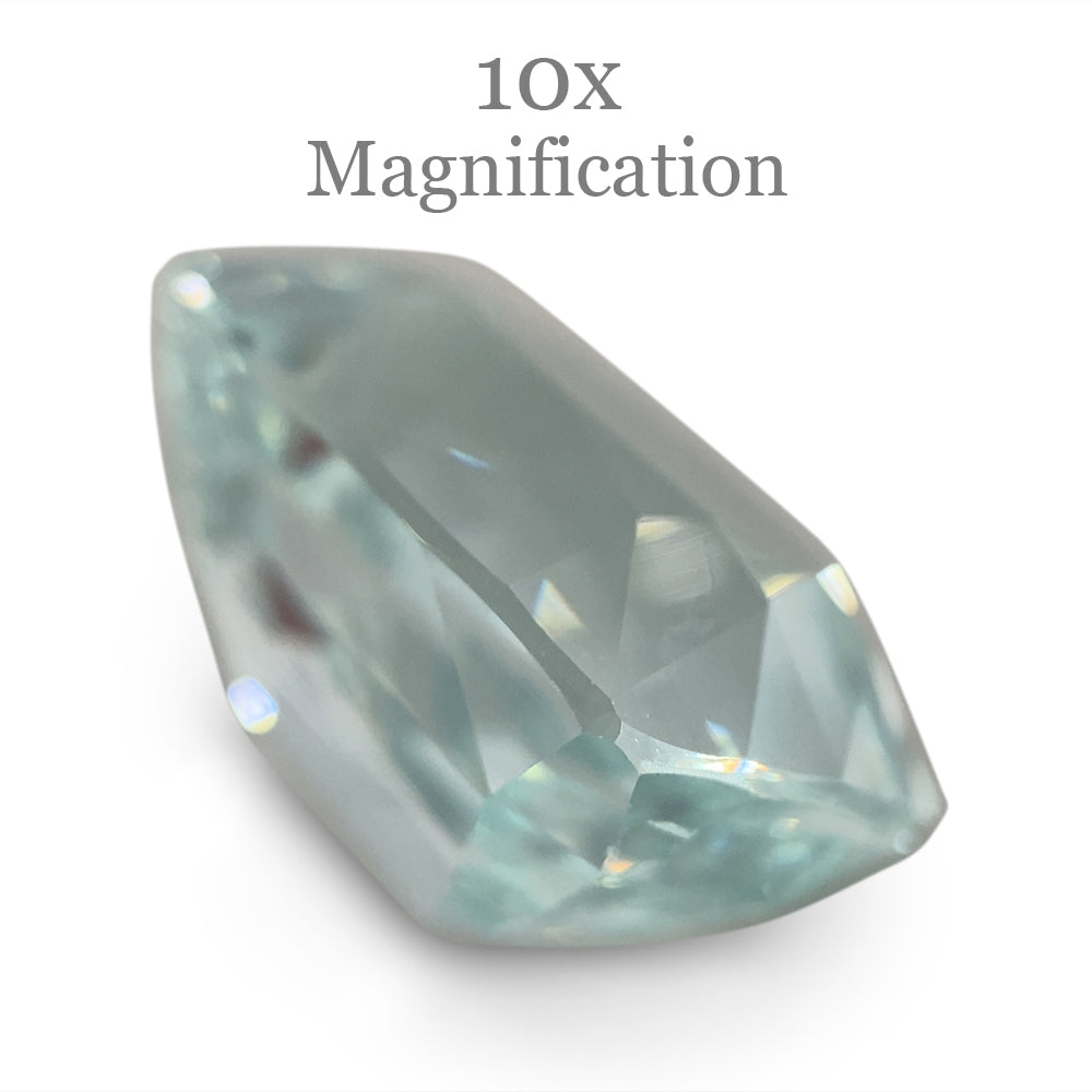 16.1ct Brazilian Cushion Aquamarine, light blue beryl gemstone from SkyJems Canadian gem specialists