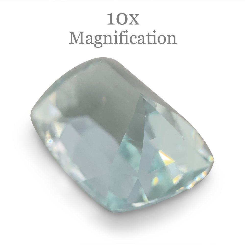 16.1ct Brazilian Cushion Aquamarine, light blue beryl gemstone from SkyJems' premium loose stone collection