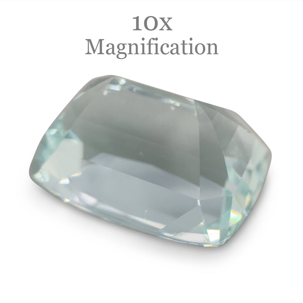 16.1ct Brazilian Cushion Aquamarine, light blue beryl gemstone from SkyJems' premium unheated gem collection