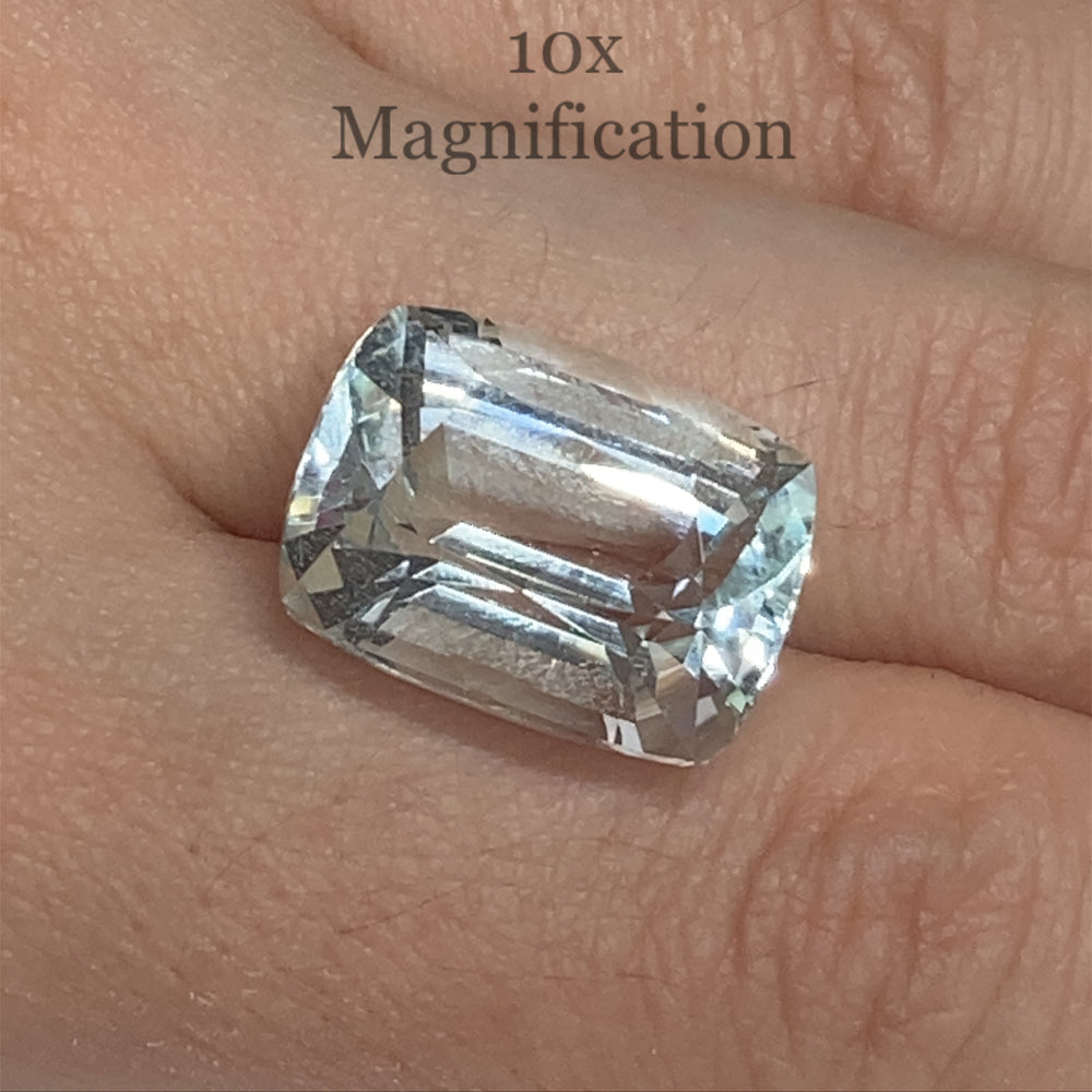 16.1ct Brazilian Cushion Aquamarine, light blue beryl gemstone from SkyJems' premium loose stone collection