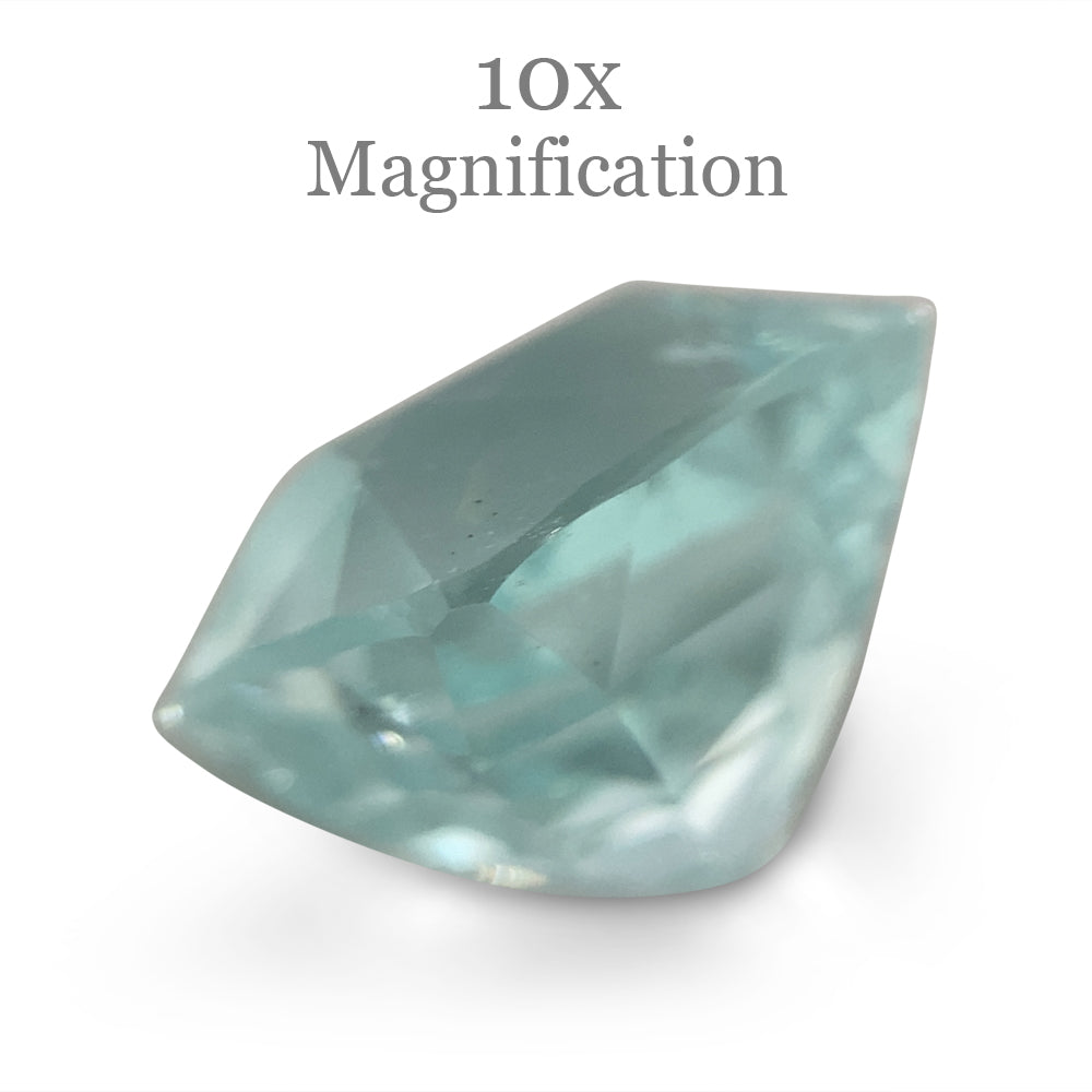 SkyJems 7.49ct Brazilian Cushion-Cut Aquamarine, soft blue-green beryl gemstone with exceptional clarity and light