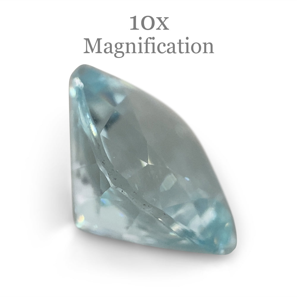 SkyJems 2.68ct Brazilian Blue Cushion Aquamarine Gemstone - Unheated Natural Beryl Loose Stone