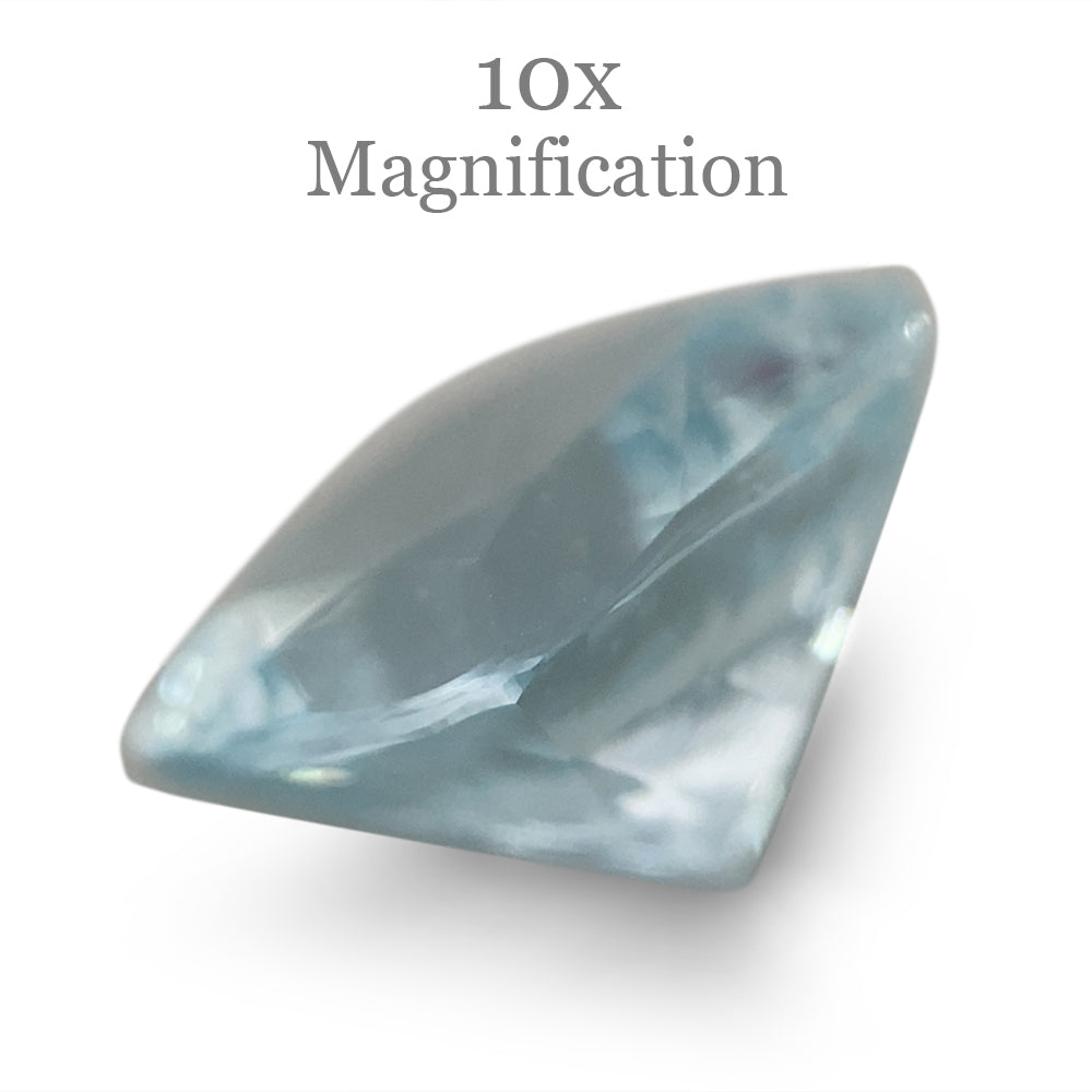 2.83ct Brazilian Blue Cushion Aquamarine Gemstone from SkyJems, Unheated Natural Beryl Single Stone