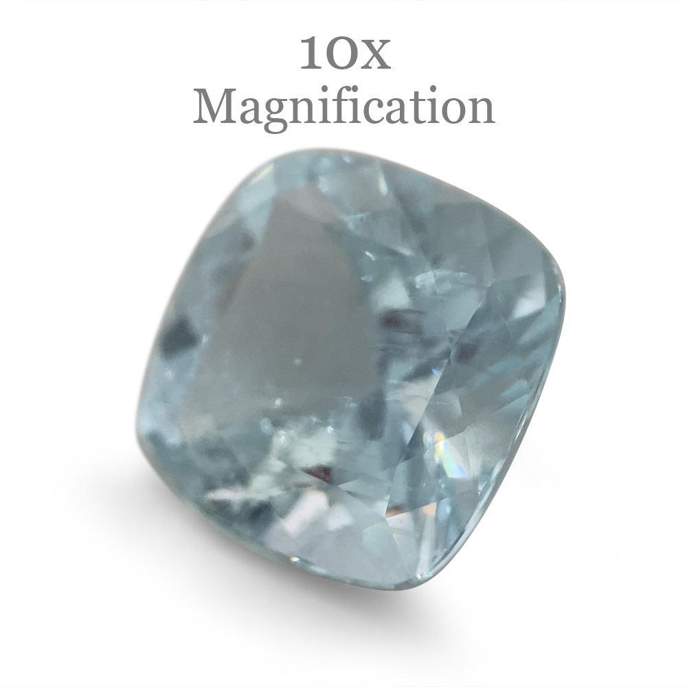 2.83ct Brazilian Blue Cushion Aquamarine Gemstone from SkyJems Rare Gem Collection