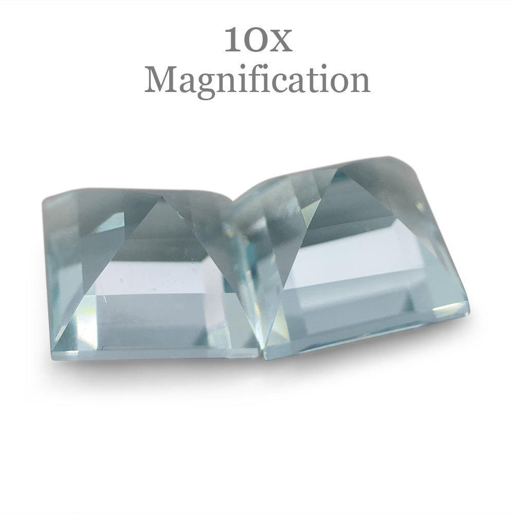 Aquamarine 5.2 cts 8.04 x 8.04 x 5.82 mm and 7.83 x 7.84 x 5.68 mm Square Blue $1560