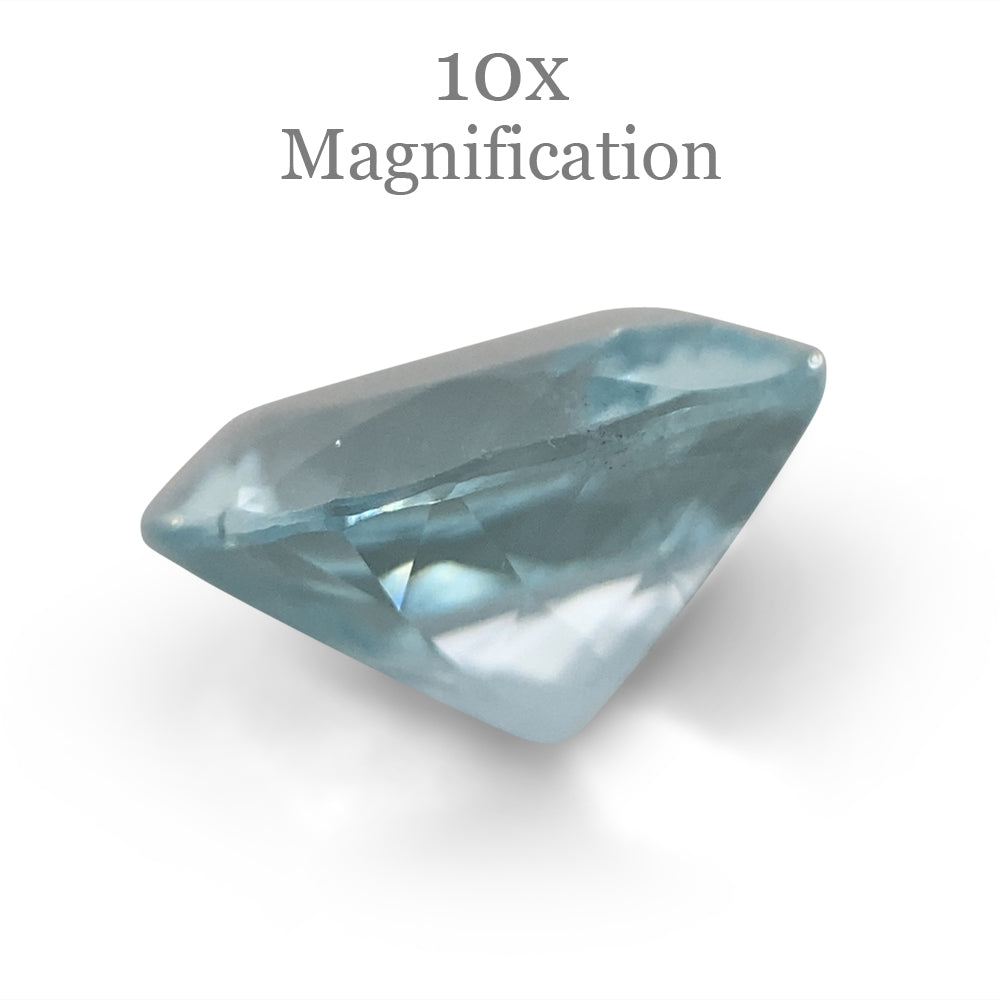 SkyJems 2.66ct Brazilian Blue Cushion Aquamarine - Unheated Natural Beryl Gemstone from Premium Gem Collection