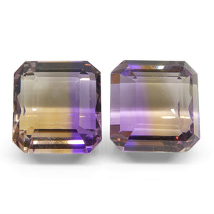 49.73 ct Pair Emerald Cut Ametrine - Skyjems Wholesale Gemstones