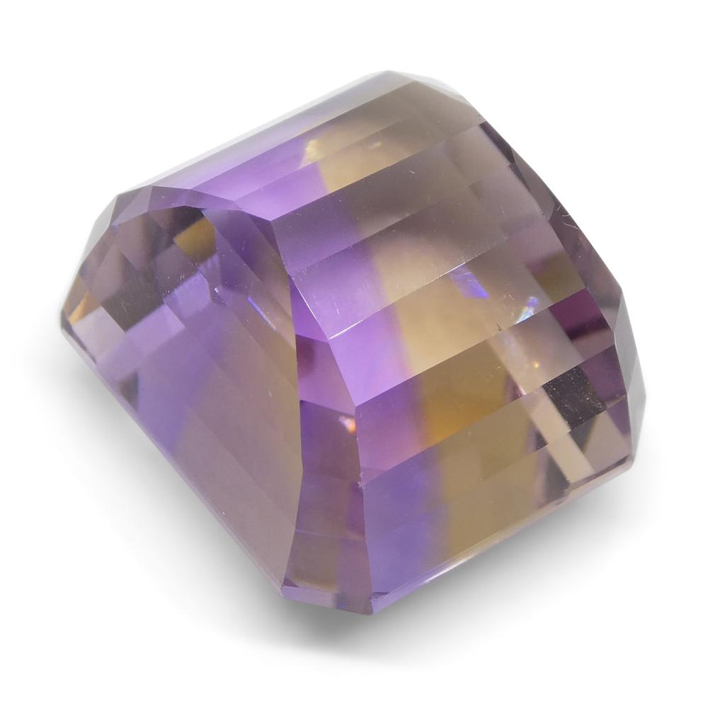 32.35 ct Square Ametrine from Bolivia - Rare Yellow and Purple Quartz Gemstone by SkyJems Canada