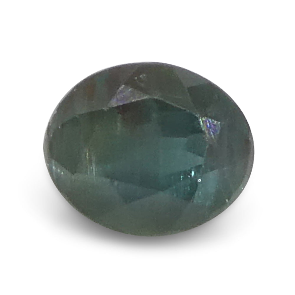 0.58ct Oval Bluish Green to Pinkish Purple Alexandrite from India - Skyjems Wholesale Gemstones