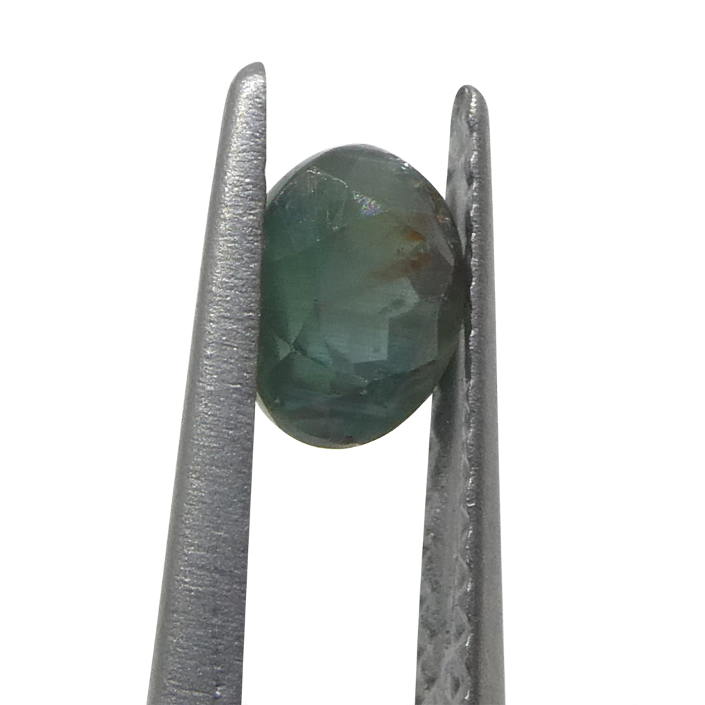 0.58ct Oval Bluish Green to Pinkish Purple Alexandrite from India - Skyjems Wholesale Gemstones