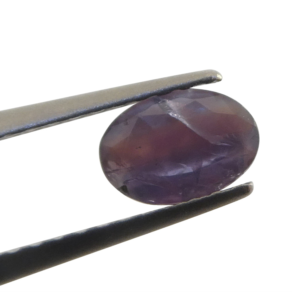 0.5ct Oval Bluish Green to Pinkish Purple Alexandrite from India - Skyjems Wholesale Gemstones