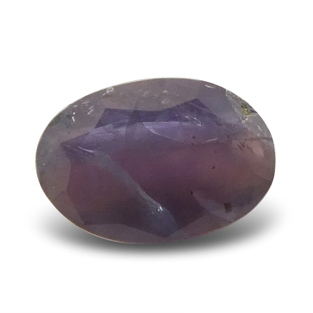 0.5ct Oval Bluish Green to Pinkish Purple Alexandrite from India - Skyjems Wholesale Gemstones