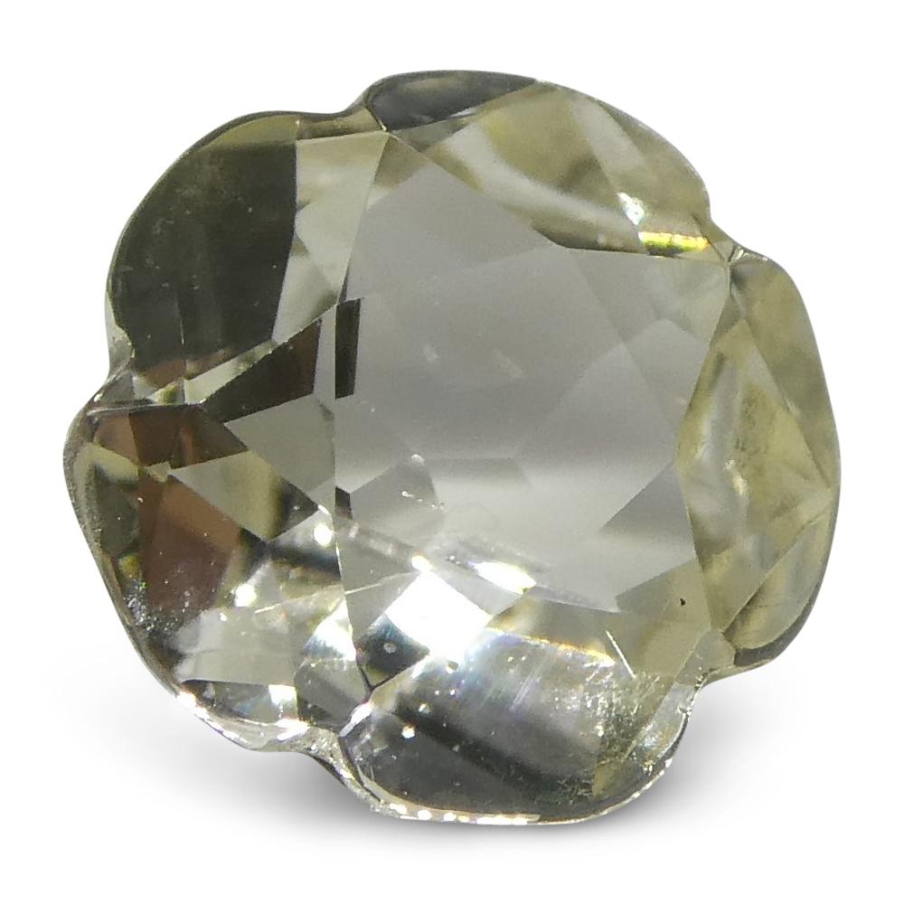 0.76ct Yellow Ceylon Sapphire Flower Mixed Cut Gemstone from SkyJems Canadian Fine Jewelry Collection